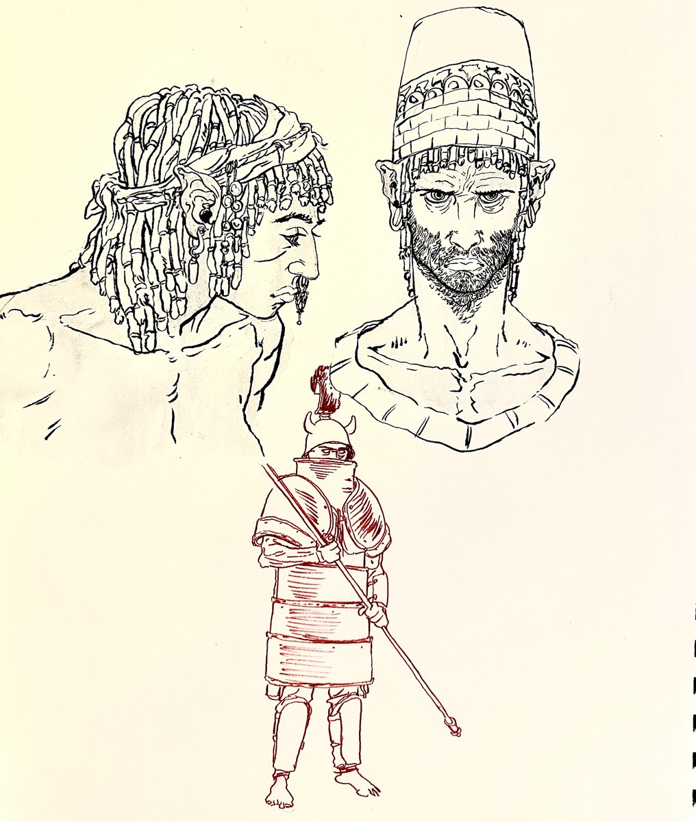 wrekageart's tweet image. Ancient dwarf designs from GODLESS.
lore's written for them but I cant explain it till later.
