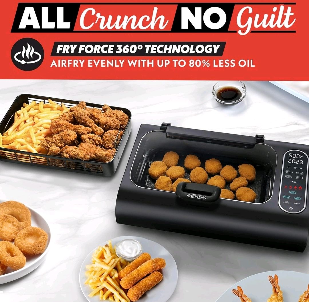 jordan_mais's tweet image. Grill like a pro indoors with this smokeless 5-in-1 wonder! 🍔🔥 Perfect for BBQ nights, rain or shine! Check it out ➡️ amzn.to/4kw46wv #IndoorGrill #AirFryer #KitchenInnovation #FoodieGoals