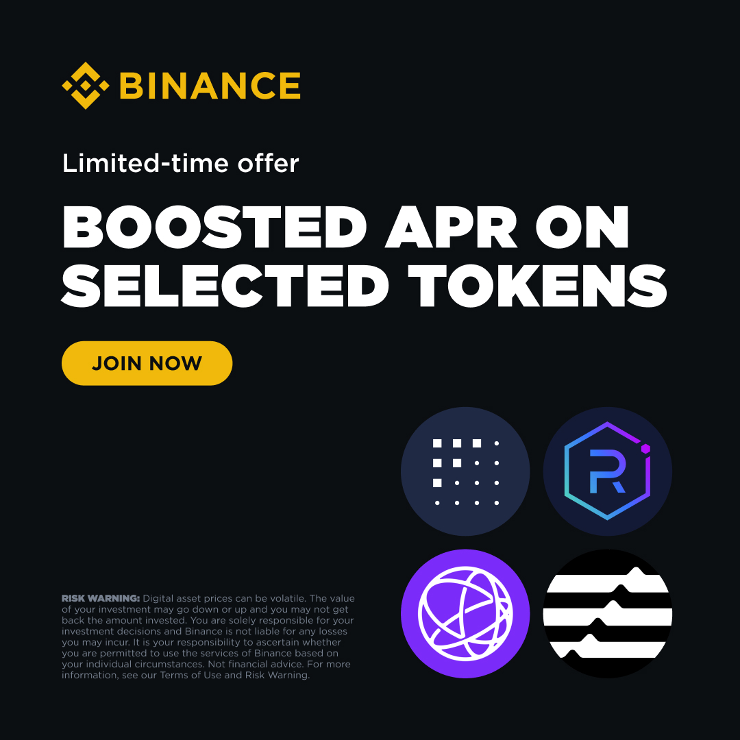 Looking to maximize your crypto yields? For a limited time, users can enjoy boosted APRs on Locked Products for FET, RAY, TIA & APT via #BinanceEarn. Don't miss out 👉 app.binance.com/earn/simple-ea…