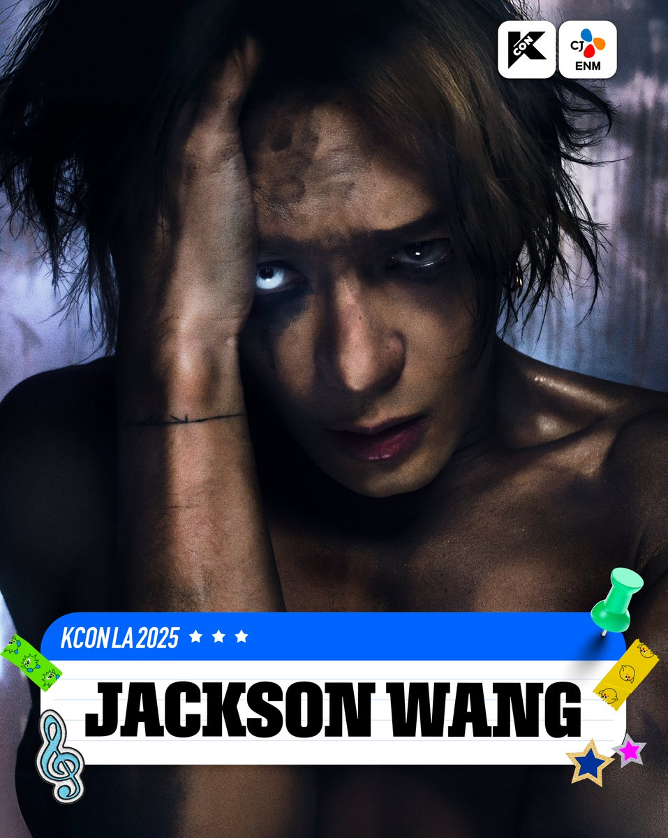 [#KCONLA2025] 𝐋𝐈𝐍𝐄𝐔𝐏

𝐉𝐀𝐂𝐊𝐒𝐎𝐍 𝐖𝐀𝐍𝐆
#JACKSONWANG 

@jacksonwang852

-
KCON LA 2025
AUG 1-3
Crypto.com Arena, LA Convention Center

Let's #KCON