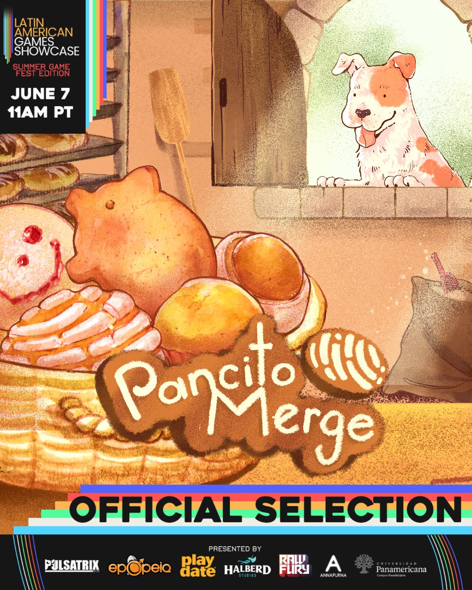 Fáyer🔥 (@fayerdev) on Twitter photo Really excited to announce that PancitoMerge is part of the <a href="/LAGShowcase/">Latin American Games Showcase @ Gamescom LATAM</a> official selection!
Watch #LAGS2025 during #SummerGameFest on June 7th 11am PT to see all the cool stuff coming from the region! Really excited to announce that PancitoMerge is part of the <a href="/LAGShowcase/">Latin American Games Showcase @ Gamescom LATAM</a> official selection!
Watch #LAGS2025 during #SummerGameFest on June 7th 11am PT to see all the cool stuff coming from the region!