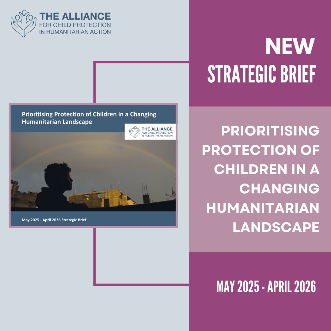 📢 Just Launched: The Alliance’s Strategic Brief!

It maps how we sustain #ChildProtection in a shifting humanitarian world—grounded in local leadership &amp; shared responsibility.

📥 Download here: alliancecpha.org/en/strategic-b…
#AM2025 #GroundUp #LocalisedApproaches