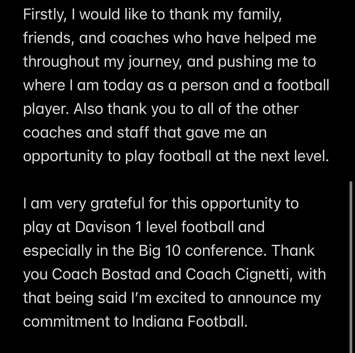 Kenton Mondeau 6’7 315 (2026) (@kentonmondeau) on Twitter photo LETS GO HOOSIER NATION!!! <a href="/CCignettiIU/">Curt Cignetti</a> <a href="/Coach_Bostad/">Coach Bostad</a> <a href="/CoachLeedsIU/">Coach Zack Leeds</a> <a href="/IndianaFootball/">Indiana Football</a> <a href="/AllenTrieu/">Allen Trieu</a> <a href="/PrepRedzoneWI/">Prep Redzone Wisconsin</a> <a href="/wissportsnet/">WisSports.net</a> <a href="/ECNfootball/">Eau Claire North Football</a> #IUFB #WIN26 LETS GO HOOSIER NATION!!! <a href="/CCignettiIU/">Curt Cignetti</a> <a href="/Coach_Bostad/">Coach Bostad</a> <a href="/CoachLeedsIU/">Coach Zack Leeds</a> <a href="/IndianaFootball/">Indiana Football</a> <a href="/AllenTrieu/">Allen Trieu</a> <a href="/PrepRedzoneWI/">Prep Redzone Wisconsin</a> <a href="/wissportsnet/">WisSports.net</a> <a href="/ECNfootball/">Eau Claire North Football</a> #IUFB #WIN26