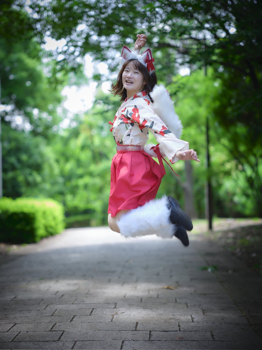 今日もお仕事へレッツゴーーーー！
📸 <a href="/totesa57/">Kumi-cho_Ueda</a> 
#ハートフル撮影会 #撮影会モデル #大撮影会 #キツネ #コスプレ #ヒカリめっけ🦊