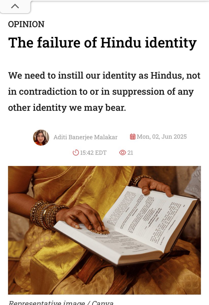 "If being Hindu does not come up or is the tenth thing that we are after SAT practice and college prep and aspiring for this career or that credential and some ethnic / Jati / varna classification and wanting to pass for X, Y, Z, whatever may be the trend of the day, then the