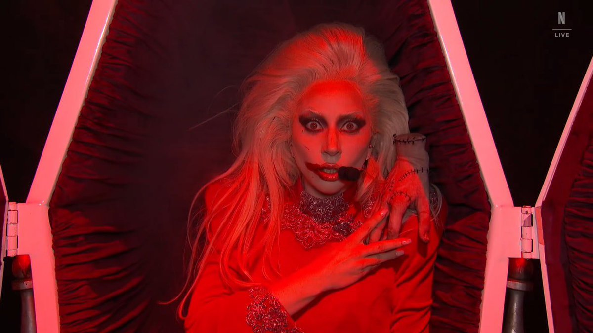 Lady Gaga’s full performance of “Zombieboy”, “Bloody Mary”, and “Abracadabra” at #Tudum is now available on her Instagram profile.

Watch: bit.ly/4jPFL4d