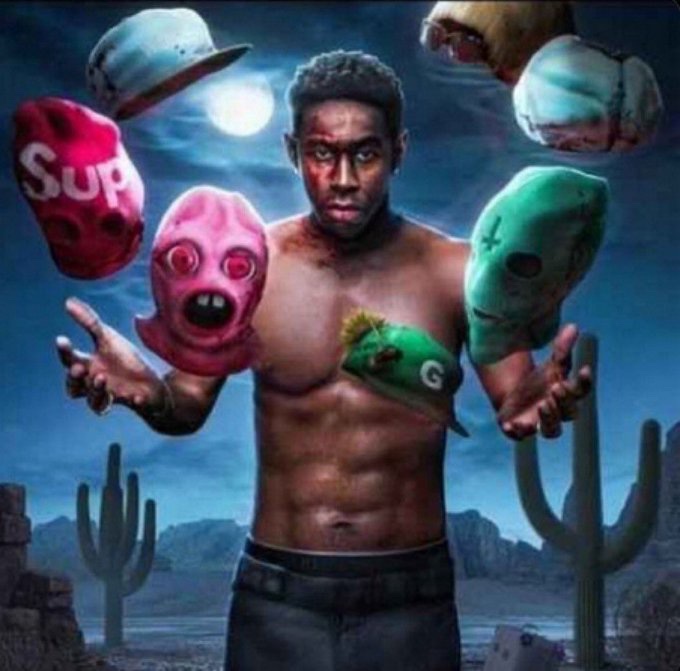 tyler the creator being attacked by a GIANT snake