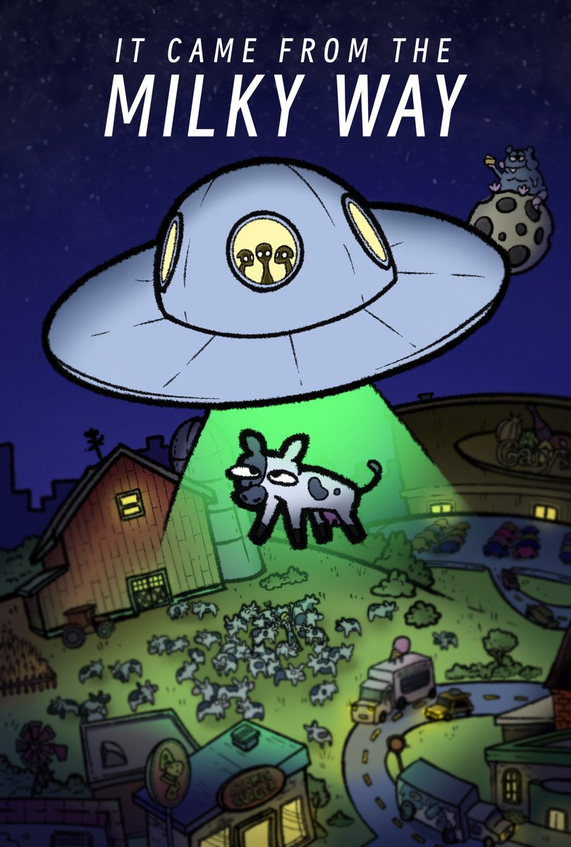 Poster for the short animation I’m working on, It Came From the Milky Way! I’ve got legit some of the best artists of our time working on it so be prepared for some movie magic! 

Shooting to have it done by the end of Summer!