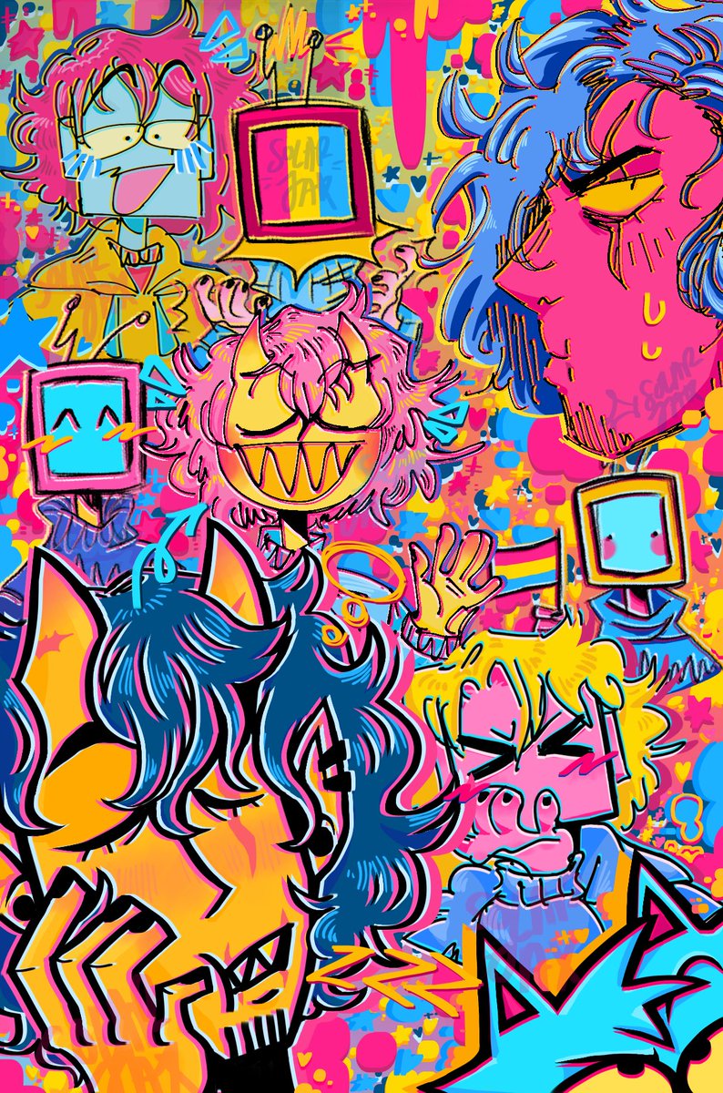 Pan OC Collage 💖💛💙
#Pride #pridemonth2025