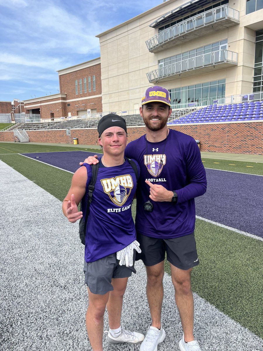 Logan Husbands (@loganhusbands) on Twitter photo Had a great time at the <a href="/CruFootball/">UMHB Football🏈</a> camp today. So blessed to learn and show out. thank you coach <a href="/Coach_TrippM/">Tripp Mitchell</a>, <a href="/coachmcarey/">Mark Carey</a>, <a href="/ColeBice3/">Cole Bice</a> for taking the time to talk to me.
<a href="/twilsongog/">Travis Wilson</a> <a href="/LSHS_FBRecruits/">Lone Star HS Football Recruiting</a> <a href="/CoachJRayburn/">Jeff Rayburn</a> <a href="/drkharp/">Kelly Withee Harper</a> <a href="/Brett_Gilchrist/">Brett Gilchrist</a> <a href="/Woods_Fit/">D'Juan Woods</a> Had a great time at the <a href="/CruFootball/">UMHB Football🏈</a> camp today. So blessed to learn and show out. thank you coach <a href="/Coach_TrippM/">Tripp Mitchell</a>, <a href="/coachmcarey/">Mark Carey</a>, <a href="/ColeBice3/">Cole Bice</a> for taking the time to talk to me.
<a href="/twilsongog/">Travis Wilson</a> <a href="/LSHS_FBRecruits/">Lone Star HS Football Recruiting</a> <a href="/CoachJRayburn/">Jeff Rayburn</a> <a href="/drkharp/">Kelly Withee Harper</a> <a href="/Brett_Gilchrist/">Brett Gilchrist</a> <a href="/Woods_Fit/">D'Juan Woods</a>