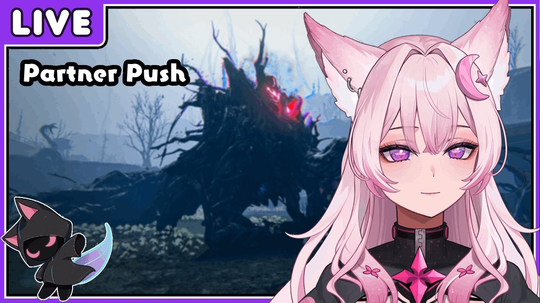 My friend <a href="/LadyLunaura/">Lunaura🌙🌸</a> is currently streaming! It’s day one of partner push and id love to come out strong! 💕