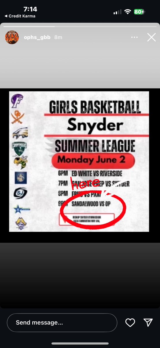 Trinity Dinkins Class of 2028 (@trinity_dinkins) on Twitter photo Let summer play with my high school begin!
Tonight vs Sandalwood at 9P at Bishop Snyder. <a href="/OrangePark_GBB/">Orange Park Girls Basketball</a> <a href="/Miamisuns_jax/">miamisuns-jax</a> Let summer play with my high school begin!
Tonight vs Sandalwood at 9P at Bishop Snyder. <a href="/OrangePark_GBB/">Orange Park Girls Basketball</a> <a href="/Miamisuns_jax/">miamisuns-jax</a>