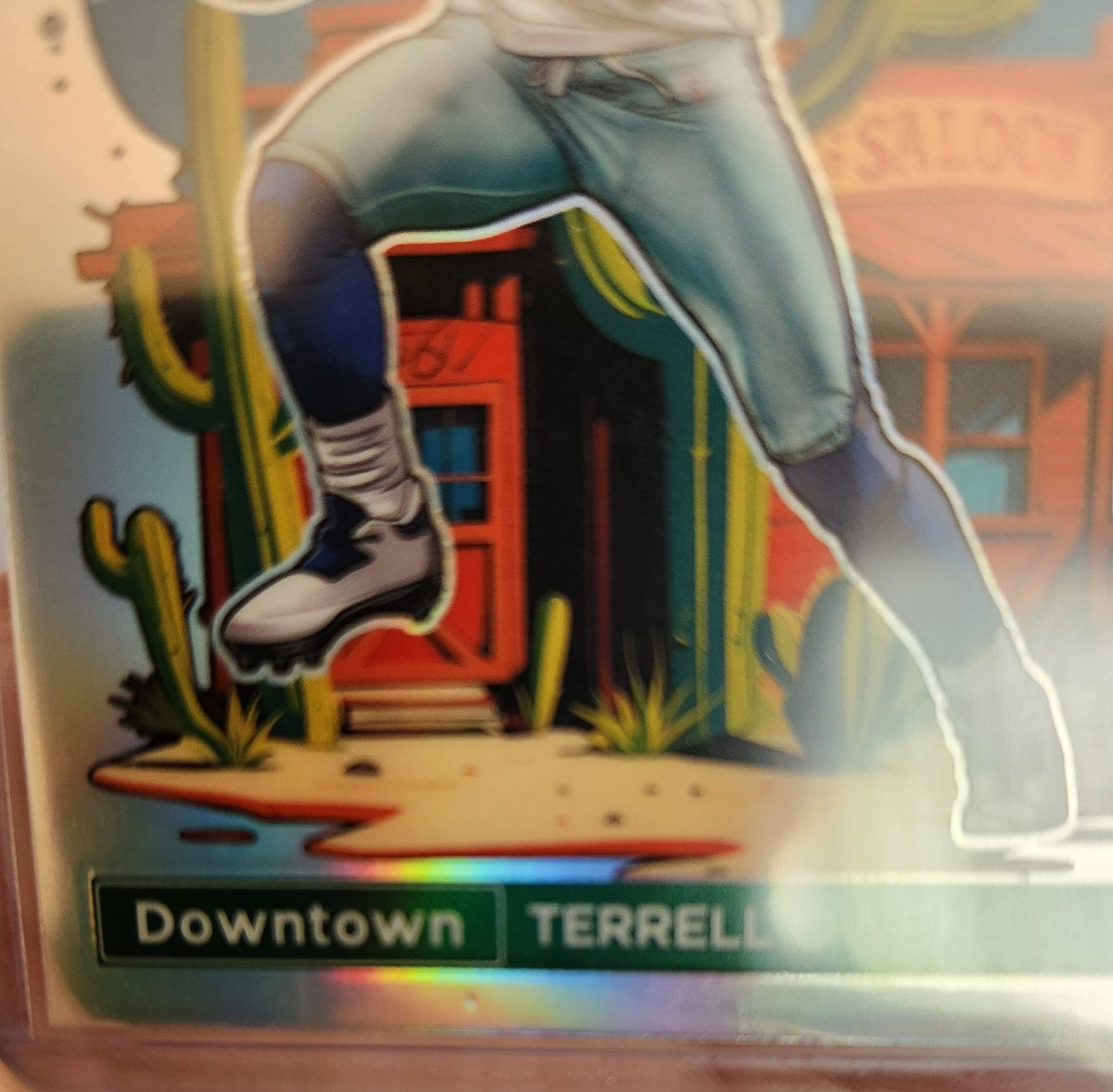 BayFfb's tweet image. Welp @CardPurchaser Panini's reason for rejecting my claim of factory damage on the Terrell Owens Downtown. Apparently your card needs to go through a woodchipper in the factory before @PaniniAmerica does anything.