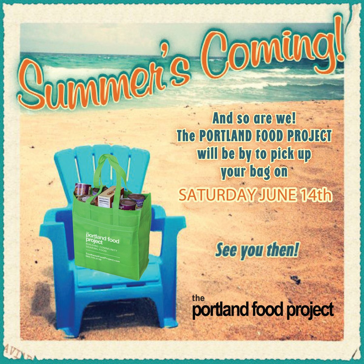 PortFoodProject's tweet photo. Reminder: Next Food Pickup is Saturday 6/14

Please remember some Neighborhood Coordinators may change the date or time they do their pickups.  Check with your Coordinator if you are unsure of their pickup time. https://t.co/VSufUu5O0A