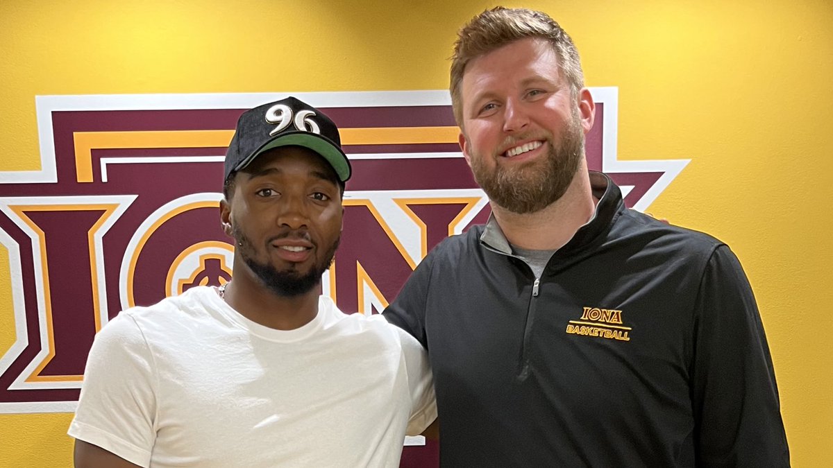 Iona Men’s Basketball (@ionagaelsmbb) on Twitter photo All-NBA First Teamer <a href="/spidadmitchell/">Donovan Mitchell</a> pulled up to Hynes today to visit his former Cavs coach and our new head Gael, Dan Geriot! 🏀🔥
Built in the league. Reunited at Iona.
Big things coming to New Ro. 💼📈
#GaelNation #MAACHoops All-NBA First Teamer <a href="/spidadmitchell/">Donovan Mitchell</a> pulled up to Hynes today to visit his former Cavs coach and our new head Gael, Dan Geriot! 🏀🔥
Built in the league. Reunited at Iona.
Big things coming to New Ro. 💼📈
#GaelNation #MAACHoops
