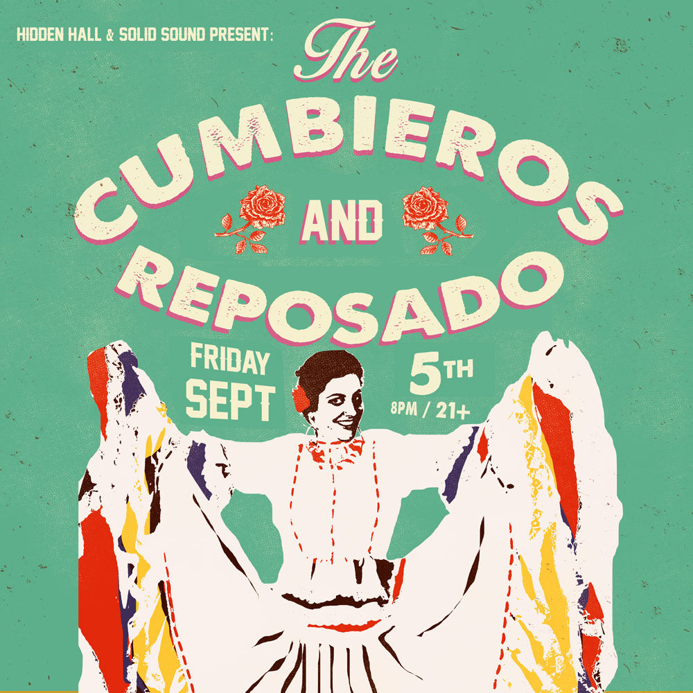 JUST ANNOUNCED 🎺🔥
Hidden Hall presents a night of Latin rhythm and global grooves with The Cumbieros and REPOSADO—live on Friday, September 5! 

📍 Hidden Hall | 400 N 35th St
🗓 Friday, September 5
🎟️ tixr.com/pr/sm/144360