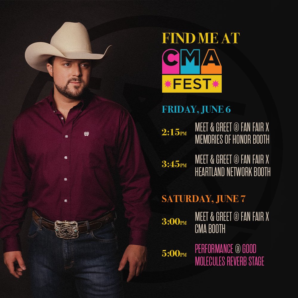 CMA FEST IS HERE! Y’all be sure to come see me this week. It’s gonna be a party! <a href="/CountryMusic/">CMA Country Music</a> #CMAFest #FanFair