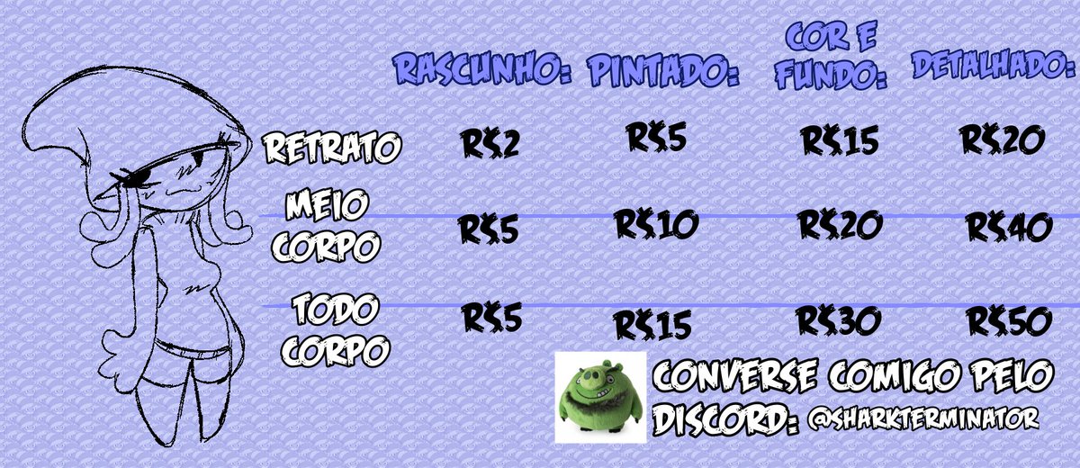 Shark_Nator's tweet image. 🔵 Finally opening art commissions!!!!

Finalmente abrindo comissões de arte!!!!

Like &amp;amp; Retweet appreciated 🙏🙏