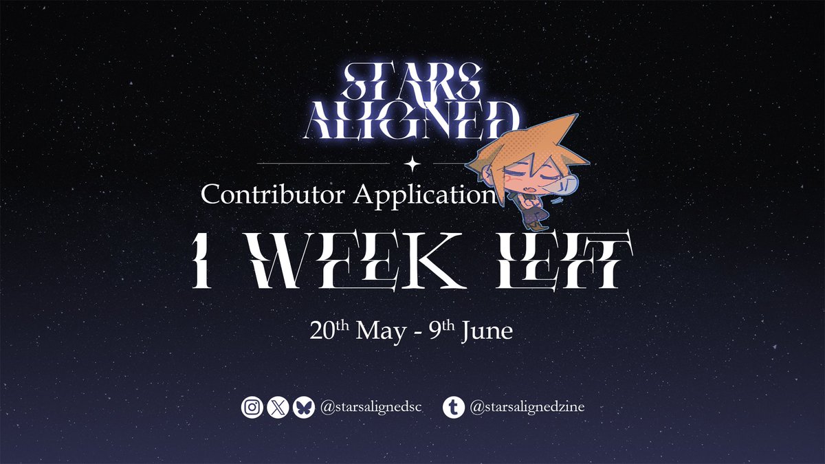 This is your official reminder that there is one week left to apply for the contributor applications!! Our google form is linked on our socials! Don’t miss the chance to be part of this Sefikura project! ✨