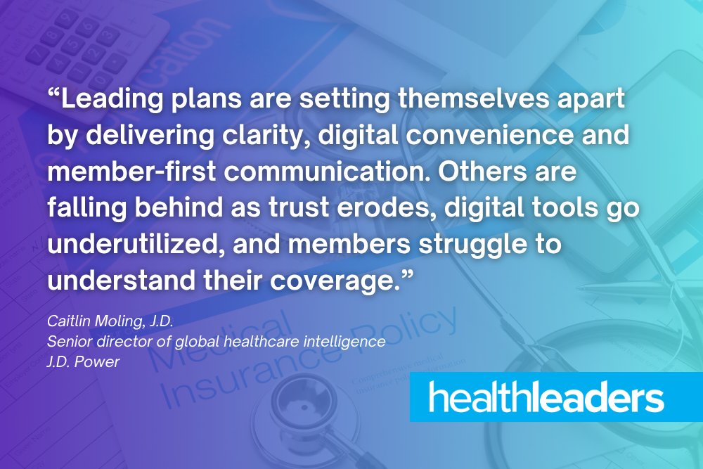 HealthLeaders (@healthleaders) on Twitter photo .<a href="/JDPower/">J.D. Power</a> has released the results of its 2025 U.S. Commercial Member Health Plan Study. This year’s ##study, now in its 19th year, highlight notable and growing gaps in member satisfaction among the nation’s #HealthInsurers: healthleadersmedia.com/payer/employer… .<a href="/JDPower/">J.D. Power</a> has released the results of its 2025 U.S. Commercial Member Health Plan Study. This year’s ##study, now in its 19th year, highlight notable and growing gaps in member satisfaction among the nation’s #HealthInsurers: healthleadersmedia.com/payer/employer…