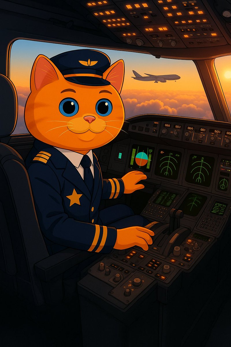 XCryptoner's tweet image. Fly with Hosico. your cutest captain in the sky ✨✈️
#Hosico
#FlyHosico
@Hosico_on_sol