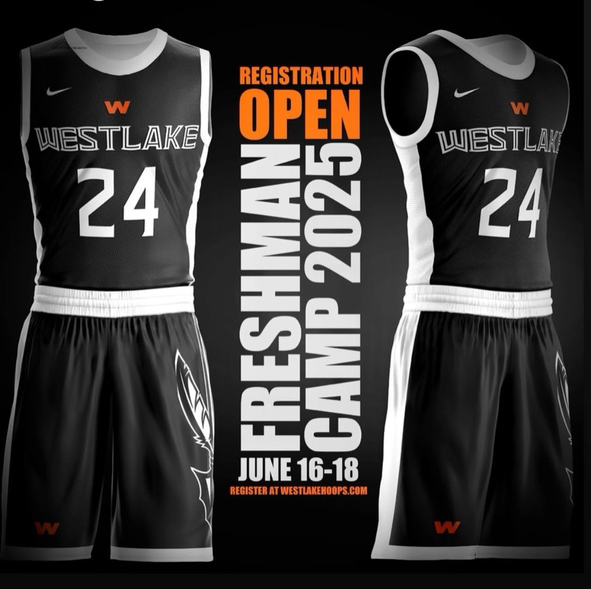 🚨Attention incoming freshmen: registration closes this week for freshman camp! Don’t miss out, we can’t wait to welcome our newest Warriors!  Register at Westlakehoops.com 🧡💙