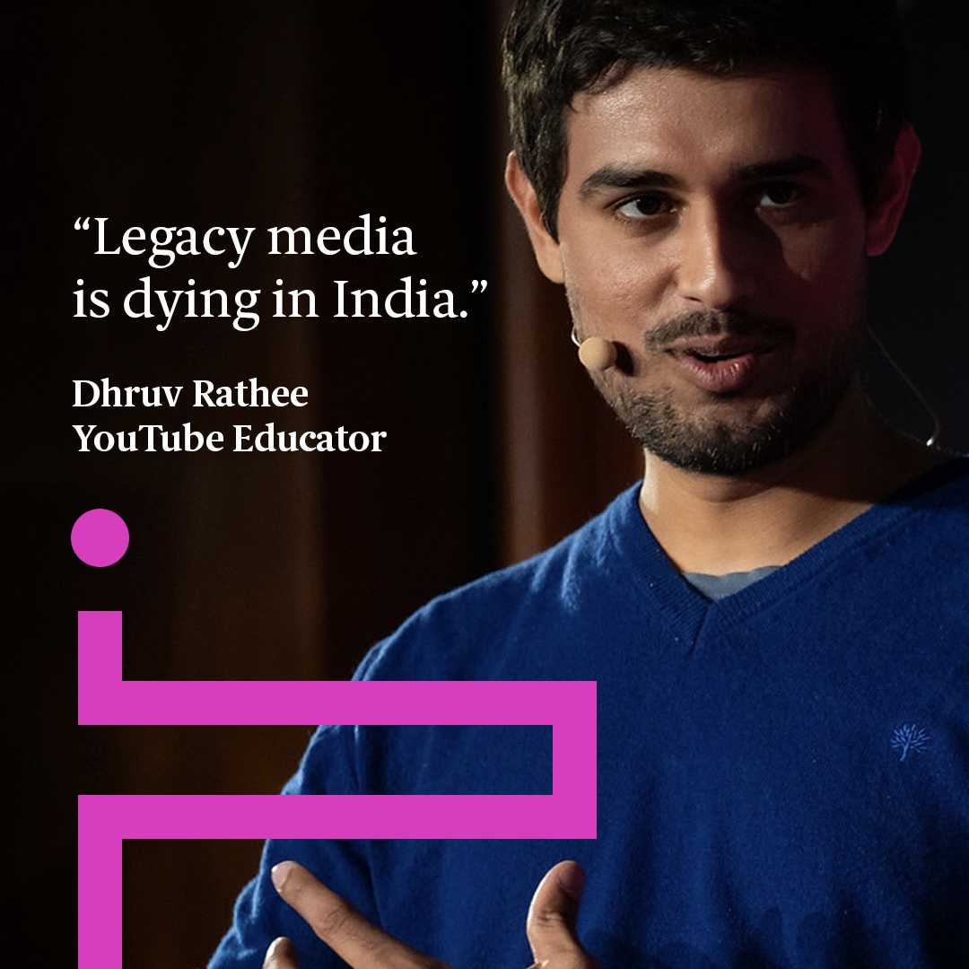 Truth Tellers (@sirharrysummit) on Twitter photo Legacy media in India is for the most part not profitable or sustainable by itself, <a href="/dhruv_rathee/">Dhruv Rathee</a> told <a href="/IsobelYeung/">Isobel Yeung</a>
at #SirHarrySummit. Reliant on state sponsorship, these traditional media channels find themselves under government control: tinyurl.com/27dfx3ax Legacy media in India is for the most part not profitable or sustainable by itself, <a href="/dhruv_rathee/">Dhruv Rathee</a> told <a href="/IsobelYeung/">Isobel Yeung</a>
at #SirHarrySummit. Reliant on state sponsorship, these traditional media channels find themselves under government control: tinyurl.com/27dfx3ax