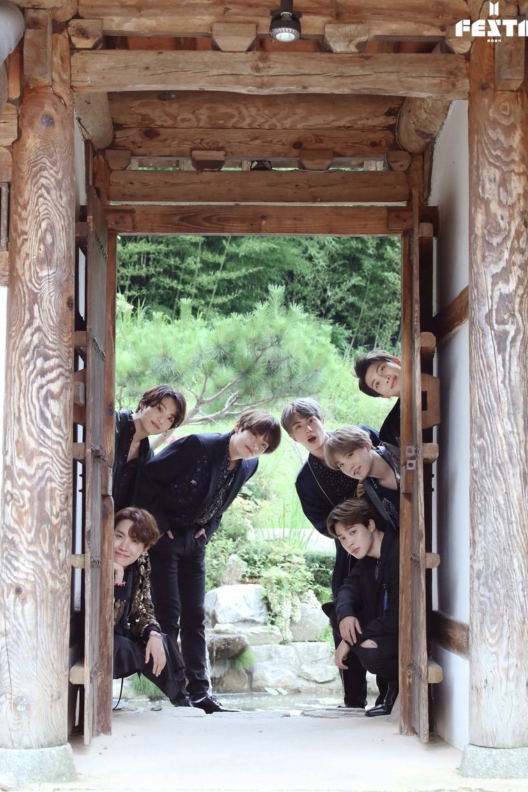 BTS coming home and opening the magic shop door and finding that we're all still here waiting