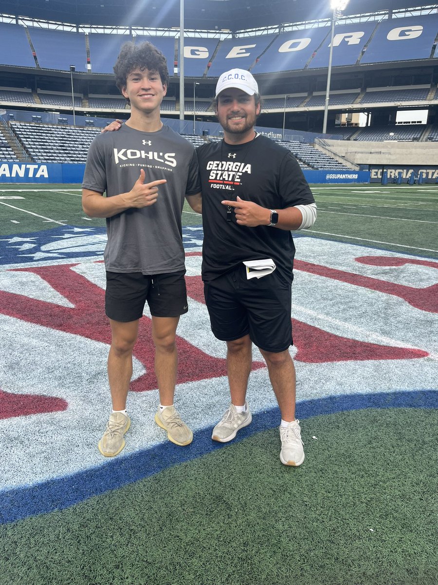 Jonathan Moura (@jmoura2028k) on Twitter photo Had a good first summer camp at <a href="/GeorgiaStateFB/">GSU Football</a>, thanks for having me <a href="/Coach__Blount/">Coach Carter Blount</a>.
<a href="/GeorgiaStateFB/">GSU Football</a> <a href="/ParkviewFB/">Parkview Football</a> <a href="/coachclack23/">Adam Clack</a> <a href="/KohlsKicking/">Kohl's Kicking Camps</a> <a href="/Chris_Sailer/">Chris Sailer Kicking</a> <a href="/RecruitGeorgia/">Recruit Georgia</a> Had a good first summer camp at <a href="/GeorgiaStateFB/">GSU Football</a>, thanks for having me <a href="/Coach__Blount/">Coach Carter Blount</a>.
<a href="/GeorgiaStateFB/">GSU Football</a> <a href="/ParkviewFB/">Parkview Football</a> <a href="/coachclack23/">Adam Clack</a> <a href="/KohlsKicking/">Kohl's Kicking Camps</a> <a href="/Chris_Sailer/">Chris Sailer Kicking</a> <a href="/RecruitGeorgia/">Recruit Georgia</a>