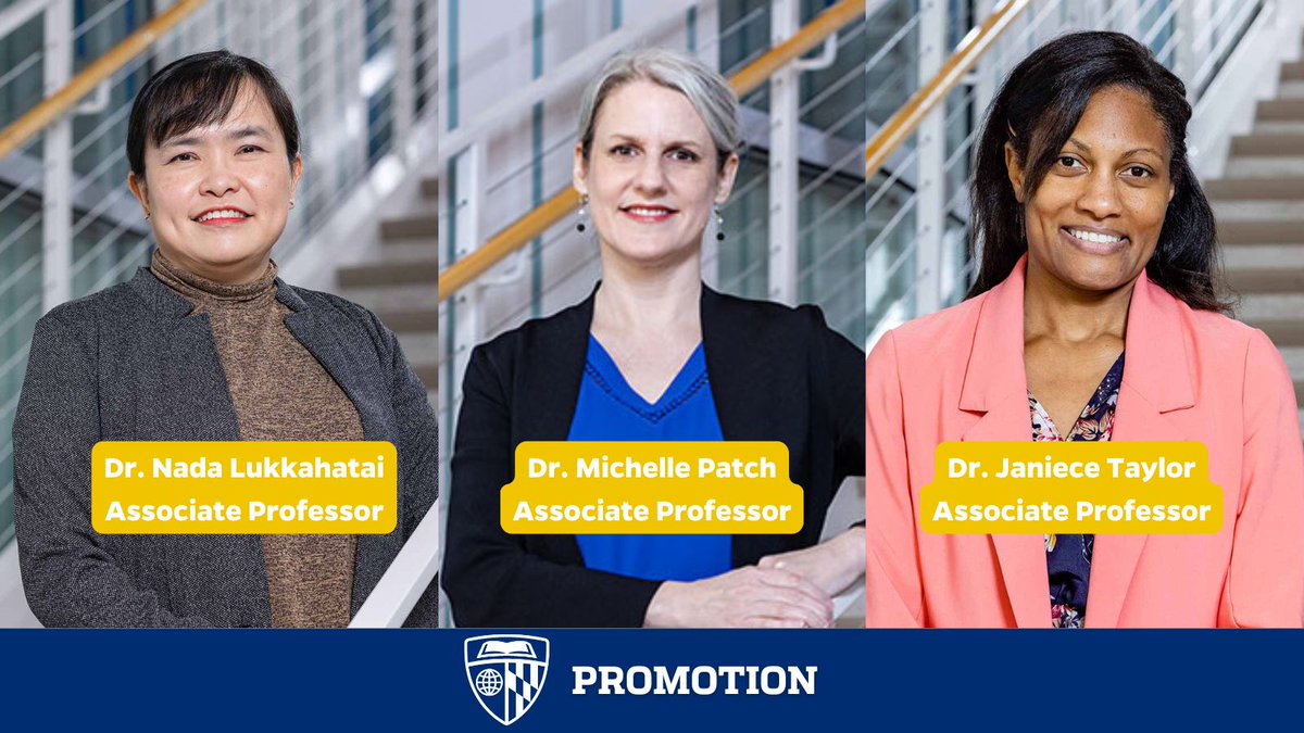 JHUNursing's tweet image. More milestones to celebrate. Congratulations @NLukkahatai, @MichellePatch24, and @JanieceLTaylor on your promotion to Associate Professor!
#GoHopNurse