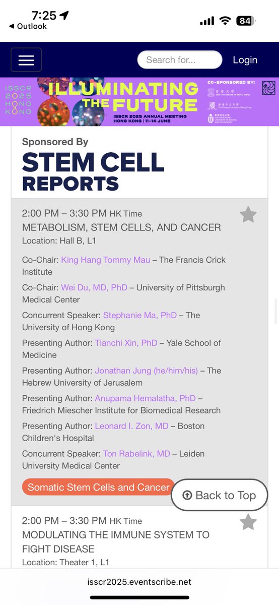Excited to co-chair “METABOLISM, STEM CELLS, AND CANCER” sessions <a href="/ISSCR/">ISSCR</a> meeting
#ISSCR
#pittdepofmed
#UPMC Hillman cancer Center

isscr2025.eventscribe.net/agenda.asp?sta…