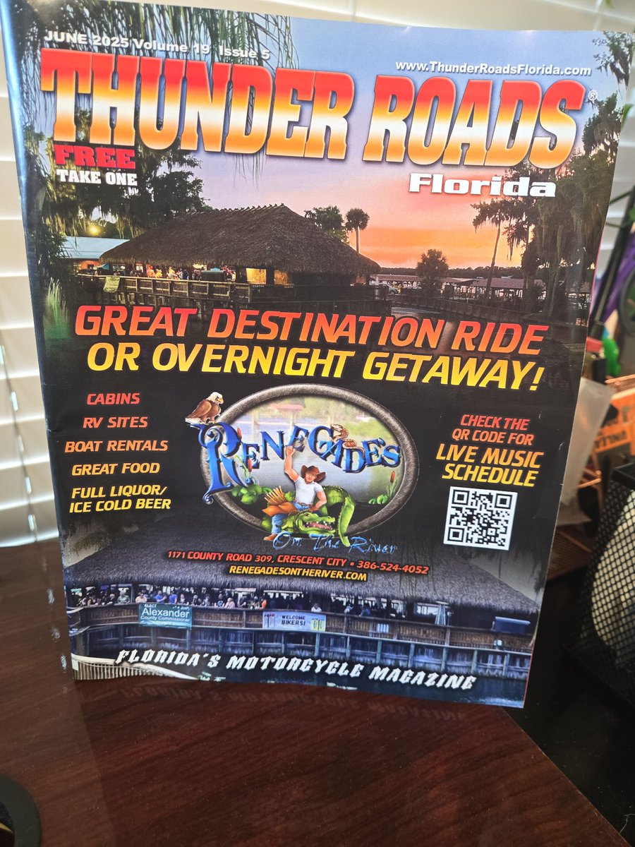 Excited our Renegades is on the COVER of Thunder Roads!