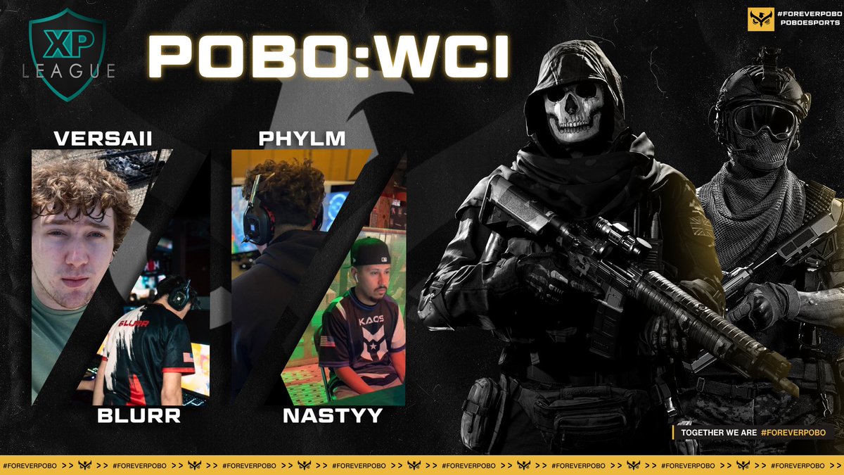 POBO's going West Coast! 

Introducing POBO: WCi, competing in <a href="/XP_Leagues/">XP League</a> S4!

☀️<a href="/NastyyWCi/">Nastyy</a> 
🌴<a href="/TylerPhylm/">Tyler</a> 
☀️@4Blurr 
🌴<a href="/Versaiii/">Seth</a> 

#ForeverPOBO