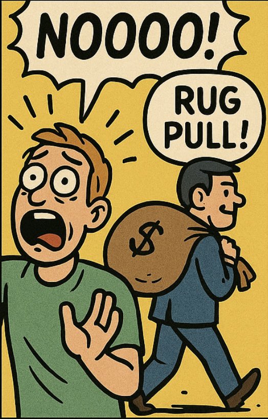 RugCoin_pull's tweet photo. Tired of getting rugpulled without warning?
Try $RUG – the only coin that tells you upfront it’s probably a scam.
No promises. Just vibes and full transparency.

A true rug, with consent. 
#RugPullCoin #RUG #MemeCoin #WeAllGonnaRug #CryptoTwitter https://t.co/1Yo0kkiYkT