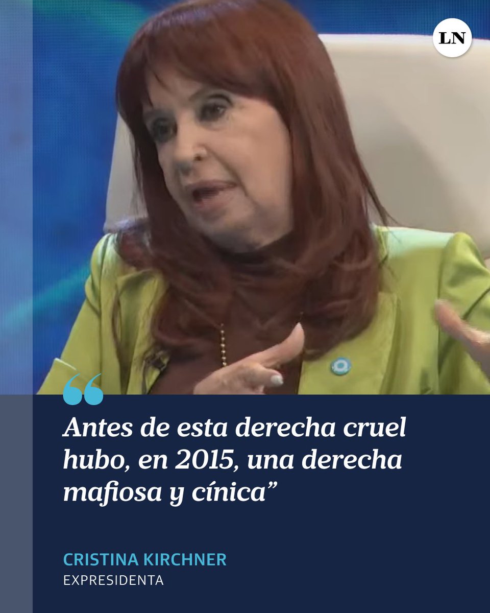 Cristina Kirchner en C5N: "Antes de esta derecha cruel hubo, en 2015, una derecha mafiosa y cínica".