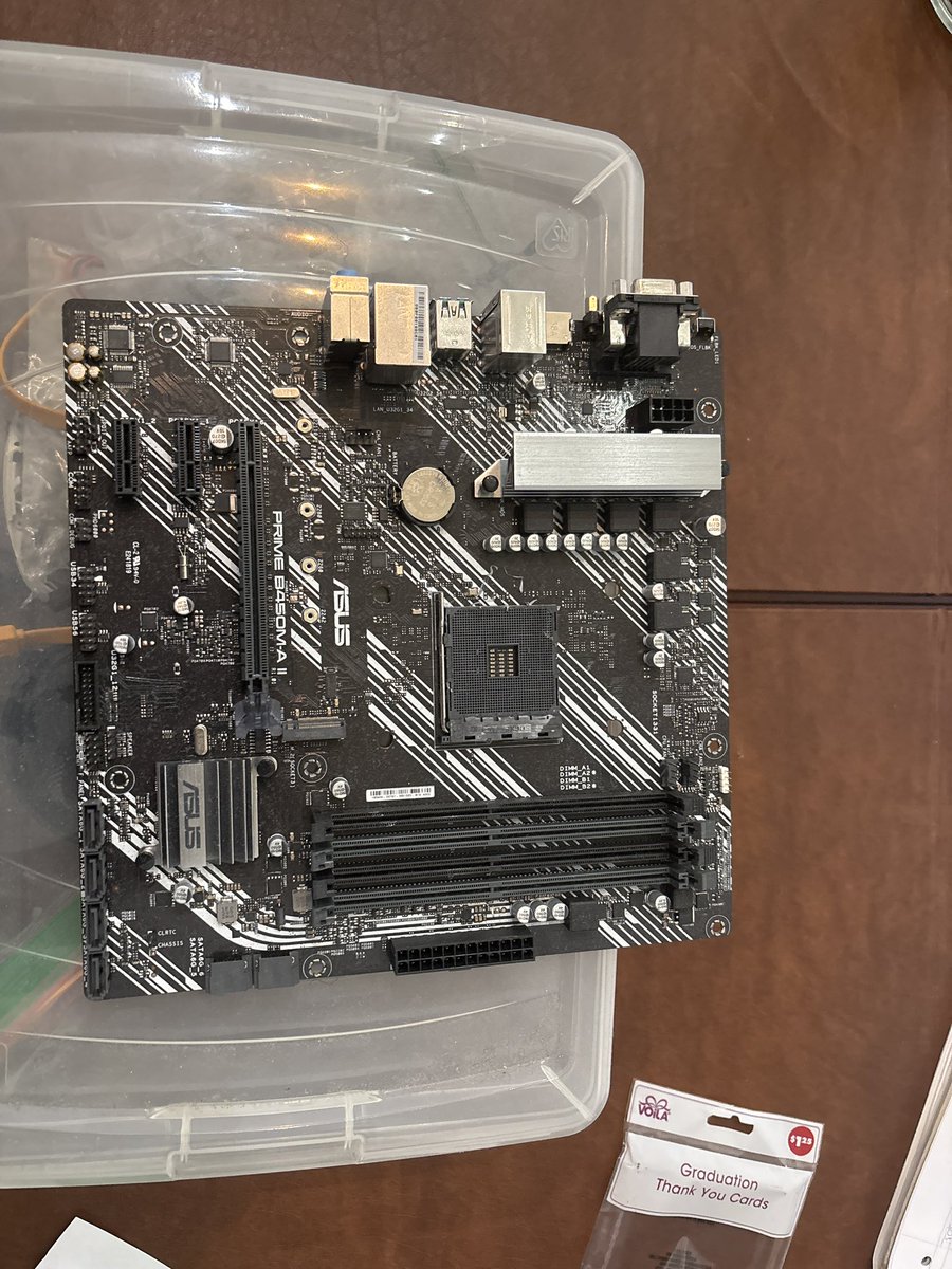 If anyone in the Tampa area needs pc parts I’m selling a gpu and motherboard.
MSI GTX1650 - $130
Asus Amd B450 - $80