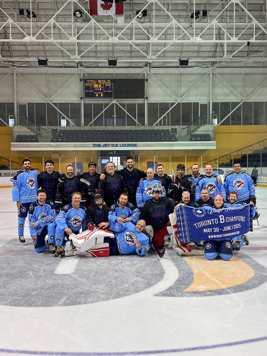 An epic comeback fell short in a shootout in the B championship game. City scored 4 unanswered goals including 1 with the goalie pulled from the net to tie it up. After trading round 1 goals, Wallace Donovan came up with the big save to open the doors for Baby Blue to win the B!