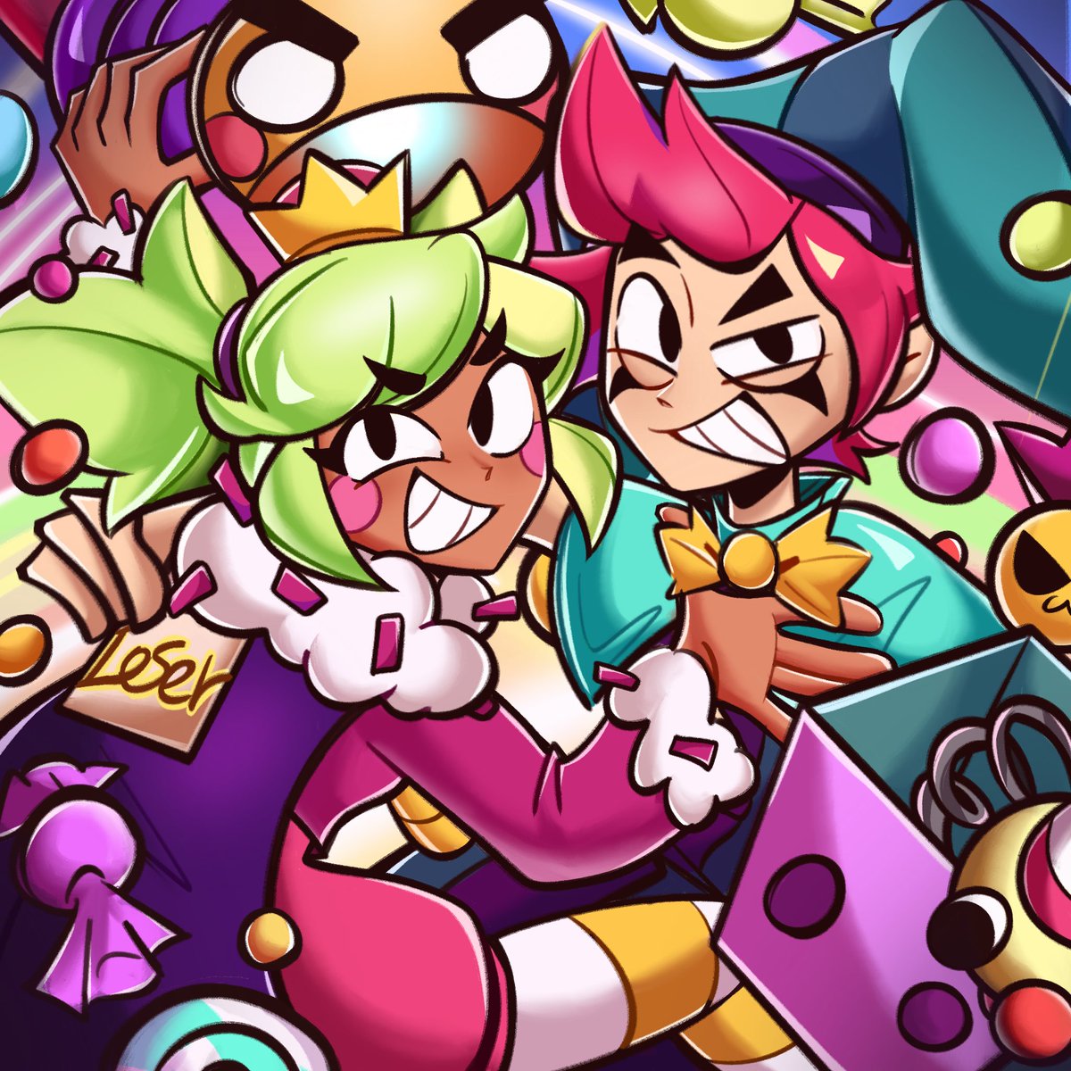 xi_jinke's tweet image. 🍬 Looks very harmonious, right?
#BrawlStars #BrawlStarsArt #BrawlStarsMandy #BrawlStarsChester