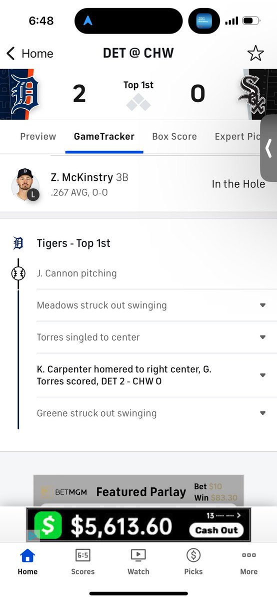 ⁦<a href="/CarverHigh_/">Mike Carver</a>⁩ WTG Mr Dinger. A 1st inning CASH 💰