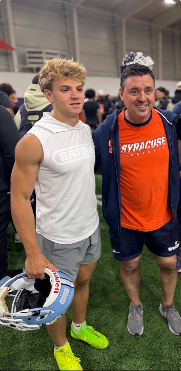 christianbrevig's tweet photo. I had an awesome time competing and learning at Syracuse football camp yesterday. Thank you to all the coaches and staff it was great meeting you.
#DART🍊
@FranBrownCuse 
@CoachNunz 
@AMannicciCuse 
@JaredHack_Cuse 
@coachmarsh_78 https://t.co/kNxxu9Do74