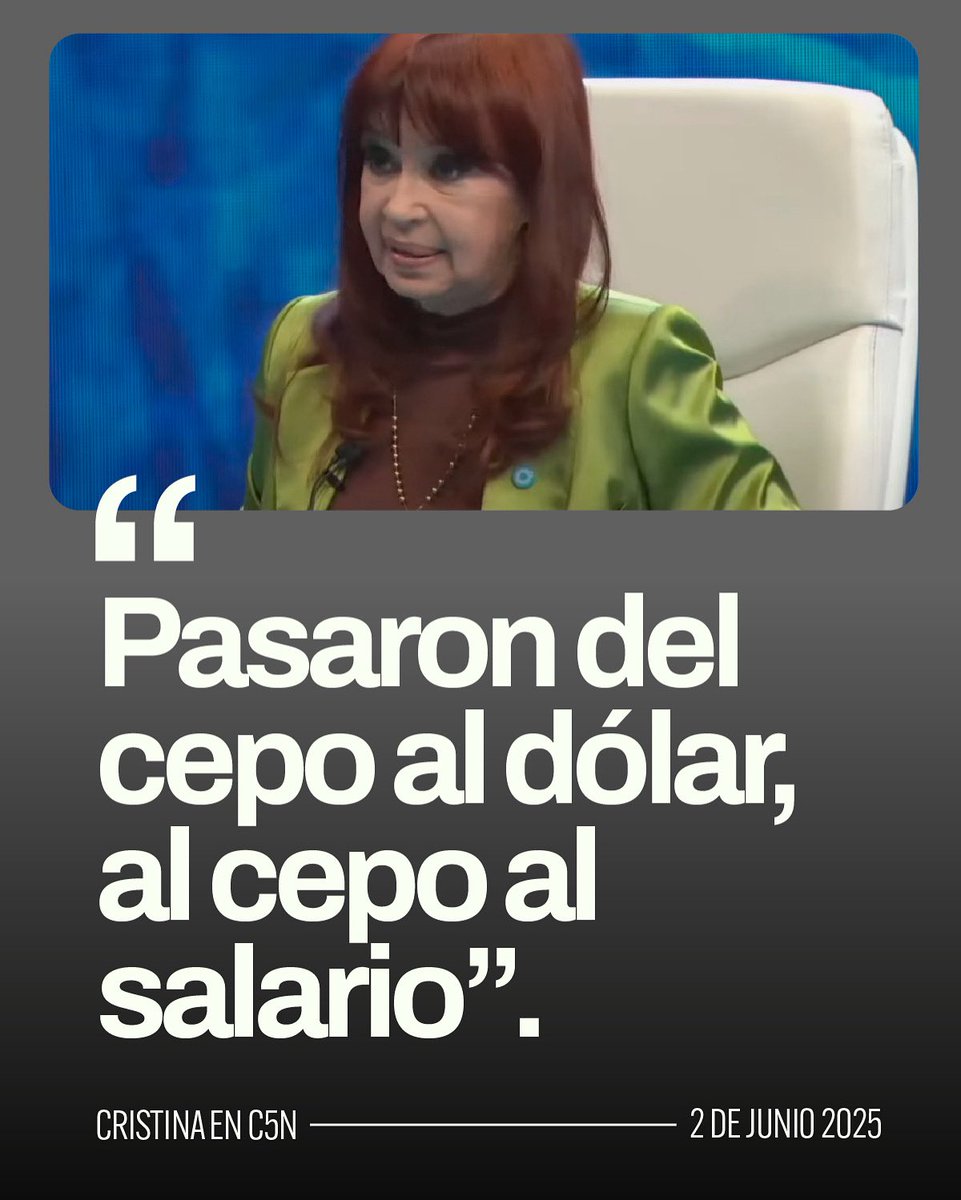 capitana_cfk's tweet photo. 📺— #CristinaEnM1 https://t.co/DnCcLlJ1hX