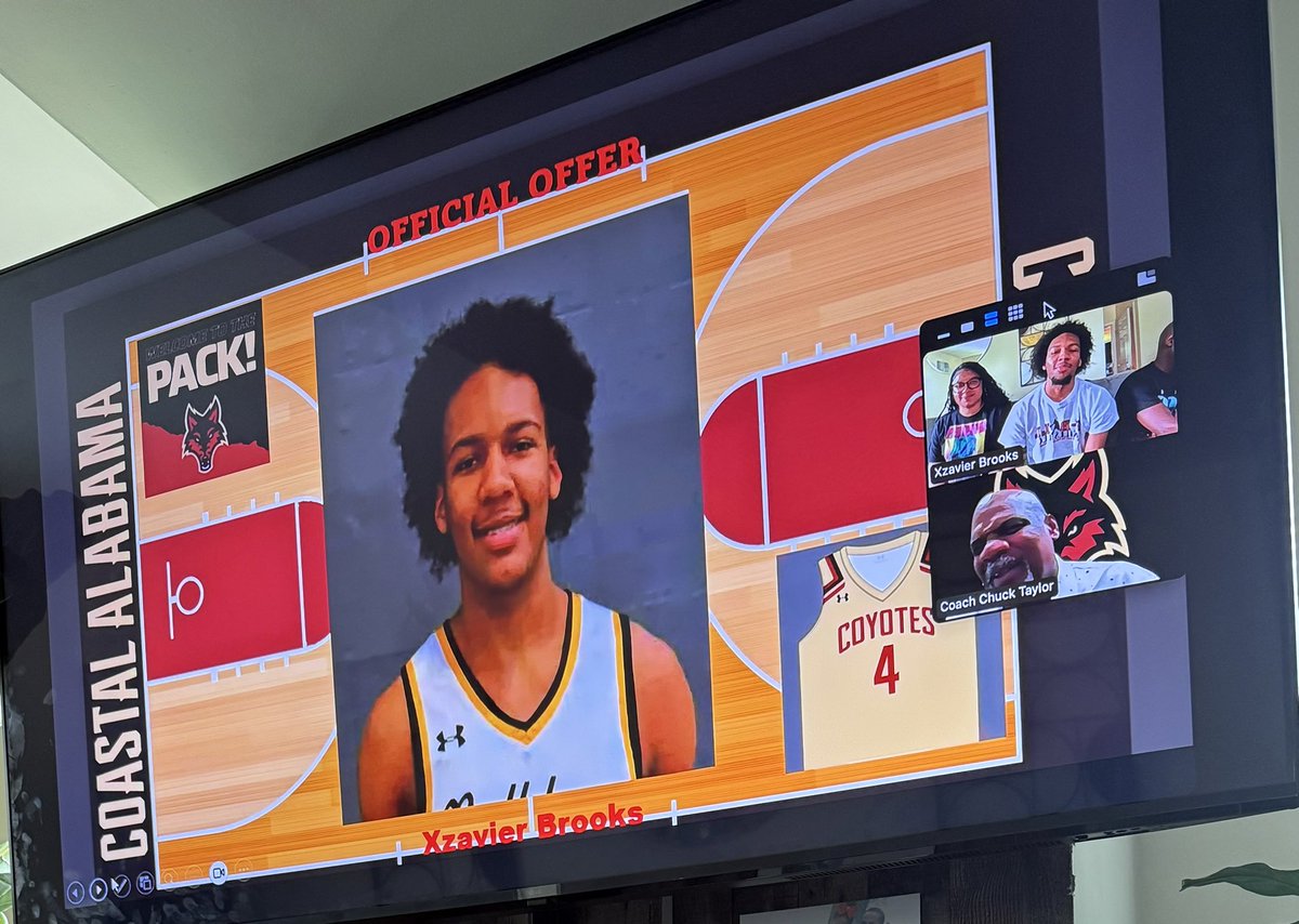 Xzavier Brooks #11 (@headhunchox05) on Twitter photo After a great conversation with <a href="/coachchuckt/">Chuck Taylor</a> I am blessed to receive an official offer from <a href="/CoastalNorthMBB/">@CoastalNorthHoops</a>‼️ I am so thankful for the opportunity..
<a href="/coastalAL_north/">Coastal Alabama North Athletics</a> <a href="/ANTmotivates/">Coach Anthony</a> <a href="/B_BALLSKILLS/">B - BALL SKILLS</a> After a great conversation with <a href="/coachchuckt/">Chuck Taylor</a> I am blessed to receive an official offer from <a href="/CoastalNorthMBB/">@CoastalNorthHoops</a>‼️ I am so thankful for the opportunity..
<a href="/coastalAL_north/">Coastal Alabama North Athletics</a> <a href="/ANTmotivates/">Coach Anthony</a> <a href="/B_BALLSKILLS/">B - BALL SKILLS</a>