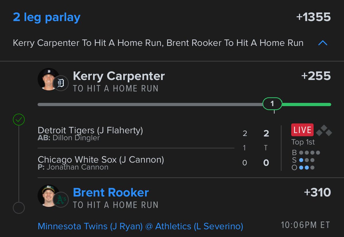CARPENTER ✅✅

$50 to 2 ppl who like/rt if Rooker goes YARD !