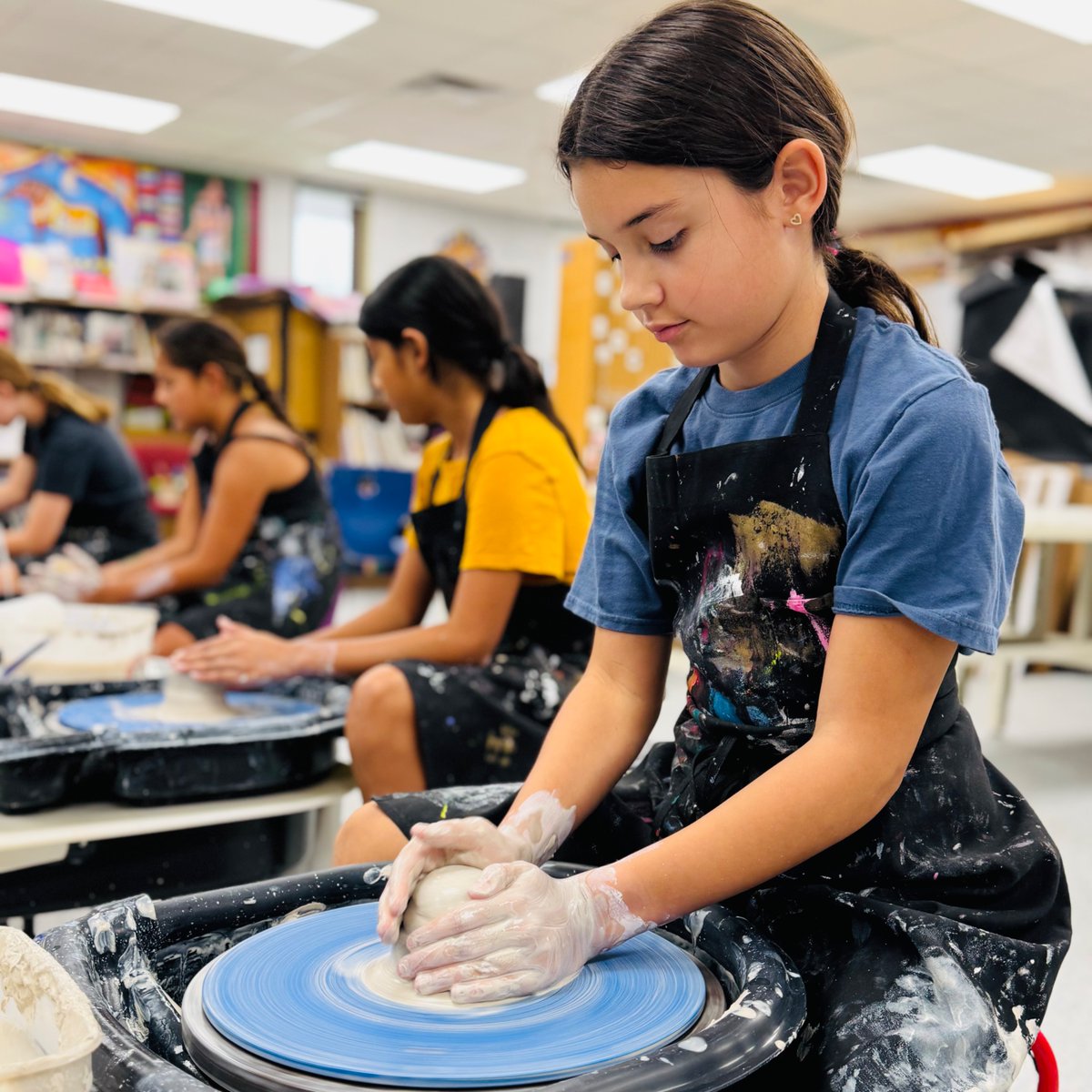 Dr. Jeff Arnett (@eanessupt) on Twitter photo The essence of a great educator <a href="/EanesISD/">Eanes ISD</a> is one who learns and creates alongside her or his students. This summer students are learning the art of pottery on a wheel in a hands-on erichment class with Ms. Carter, art teacher extraordinaire <a href="/hcmscougars/">Hill Country Middle School</a>. So much fun to watch. The essence of a great educator <a href="/EanesISD/">Eanes ISD</a> is one who learns and creates alongside her or his students. This summer students are learning the art of pottery on a wheel in a hands-on erichment class with Ms. Carter, art teacher extraordinaire <a href="/hcmscougars/">Hill Country Middle School</a>. So much fun to watch.