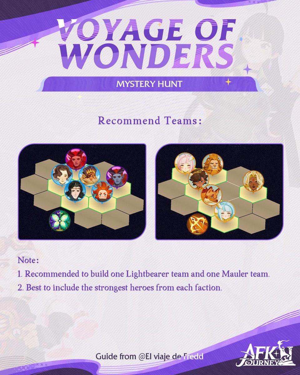 AFK_Journey's tweet image. Test these tips in Mystery Hunt from the Voyage of Wonders! #AFKJourney #AFKJourneyGuide