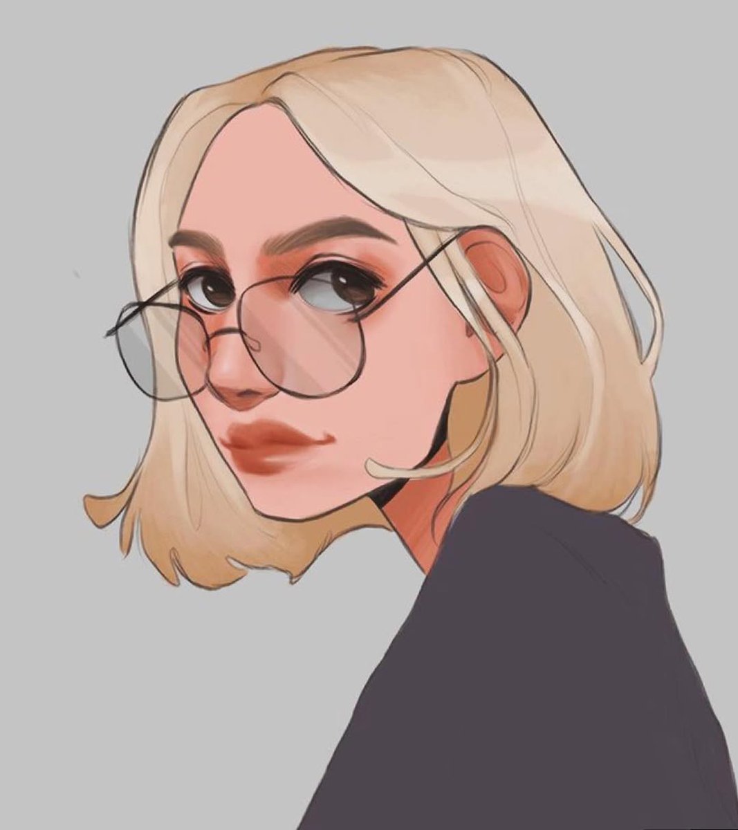 a redraw from a couple of years ago -) tags#cute #cutegirl #art #artwork #glasses #bobhaircut #blonde #blondebob #pinterest #redraw #redrawchallenge #painting #paintings #oc #digitalart