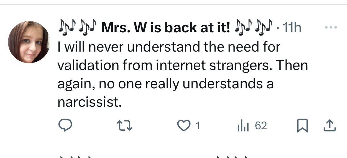 Apparently I’m a ringleader and a narcissist. Thank you, for calling me a narcissist and saying I’m a ringleader.

💔 I’m out.
