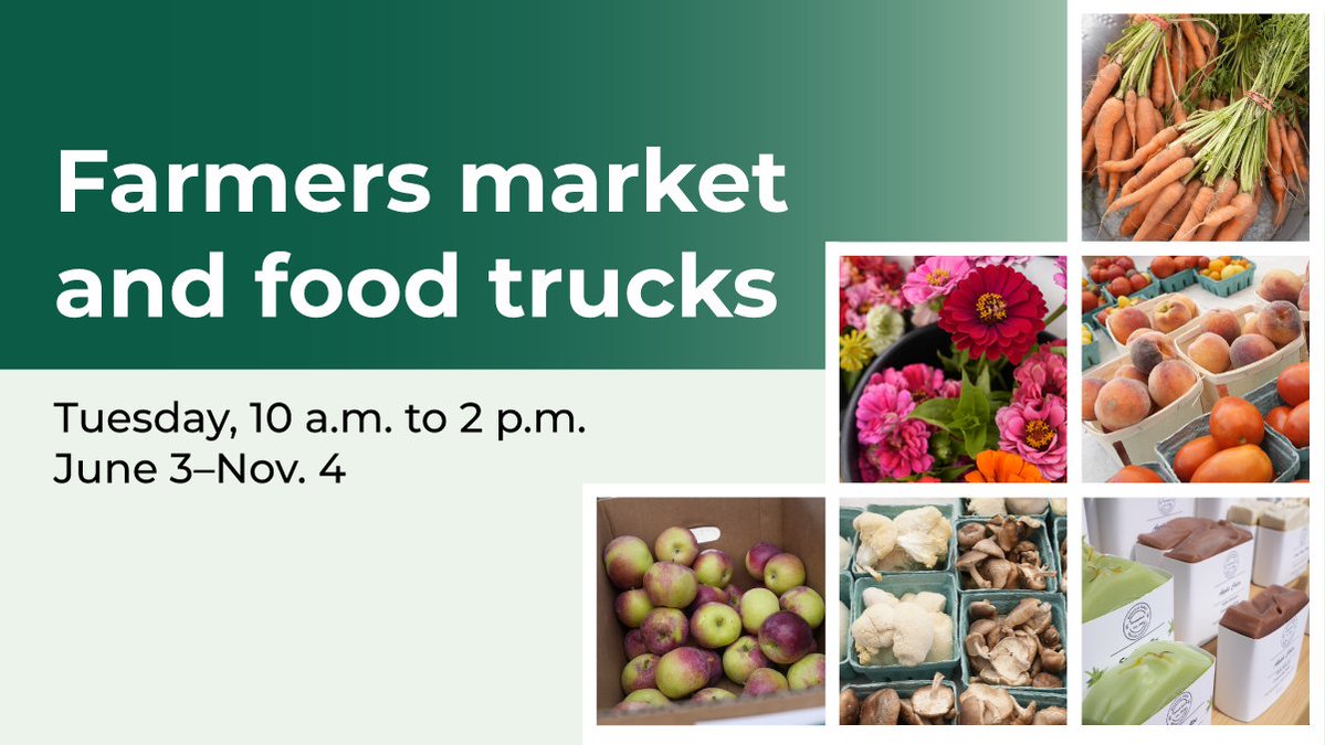 UMass Chan Medical School (@umasschan) on Twitter photo Don't forget to bring reusable bags, coolers and cash to the <a href="/UMassChan/">UMass Chan Medical School</a> campus Tuesday: the weekly farmers market returns from 10 a.m. to 2 p.m. View the food truck lineup for this week and next: direc.to/nogW
#WhyUMassChan #FarmersMarket #FoodTrucks #sustainability Don't forget to bring reusable bags, coolers and cash to the <a href="/UMassChan/">UMass Chan Medical School</a> campus Tuesday: the weekly farmers market returns from 10 a.m. to 2 p.m. View the food truck lineup for this week and next: direc.to/nogW
#WhyUMassChan #FarmersMarket #FoodTrucks #sustainability