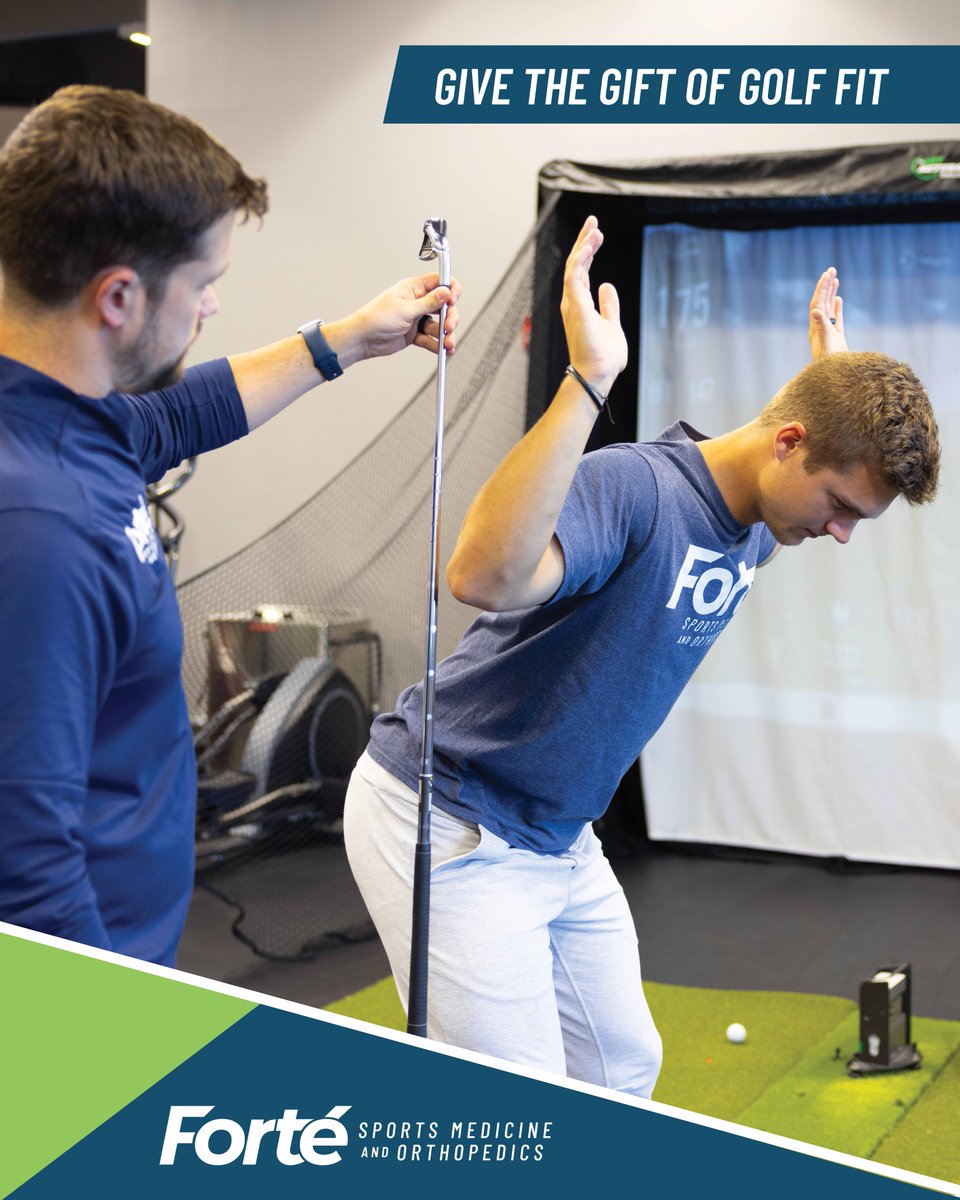 Treat your Dad to a Father's Day gift of a Titleist™ Performance Institute-certified Golf Fit evaluation. Schedule an appointment to enhance your Dad's flexibility, strength and balance and with a Forté Golf Fit expert and physical therapist. Learn more: bit.ly/43aHdYv.