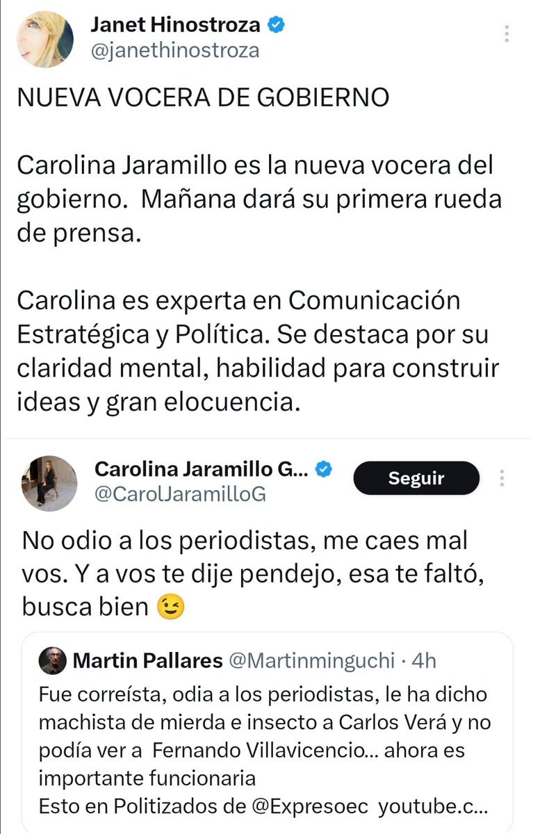 SuerodlaVerdad1's tweet photo. Excelente esa claridad mental me quedo clarito las ideas que construye la buena voz oficial del gobierno @CarolJaramilloG 🤣🤣🤣 https://t.co/hIJXVmSLkv